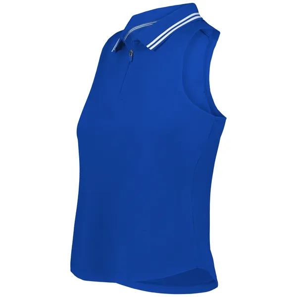 Ladies' sleeveless polo with zippered placket.... from ASI 37461 Augusta Sportswear / Holloway Sportswear