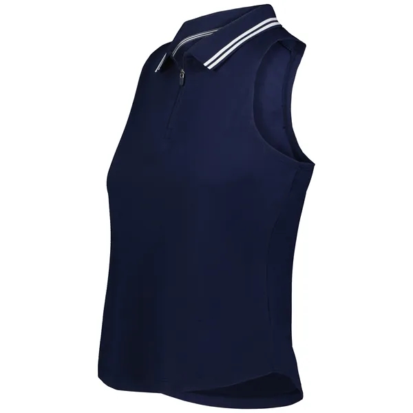 Ladies' sleeveless polo with zippered placket.... from ASI 37461 Augusta Sportswear / Holloway Sportswear