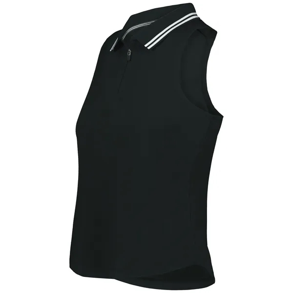 Ladies' sleeveless polo with zippered placket.... from ASI 37461 Augusta Sportswear / Holloway Sportswear