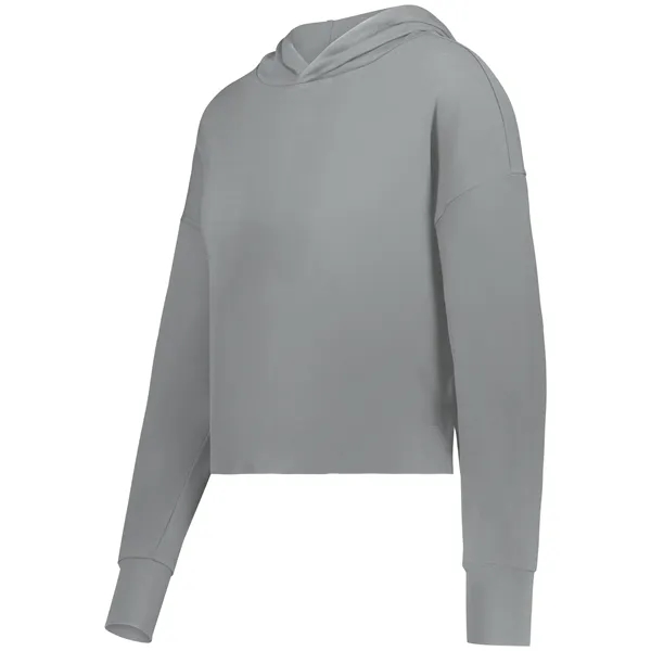 Ladies' hoodie with raw edge detailing.... from ASI 37461 Augusta Sportswear / Holloway Sportswear