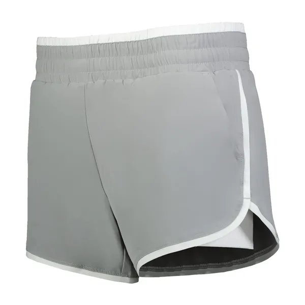 Girls breathable court shorts with a side seam pockets.... from ASI 37461 Augusta Sportswear / Holloway Sportswear