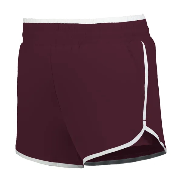 Girls breathable court shorts with a side seam pockets.... from ASI 37461 Augusta Sportswear / Holloway Sportswear