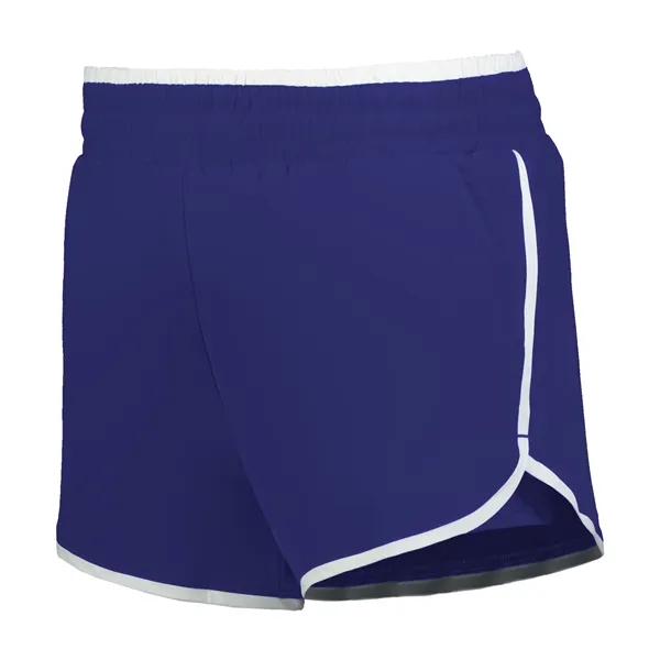 Girls breathable court shorts with a side seam pockets.... from ASI 37461 Augusta Sportswear / Holloway Sportswear