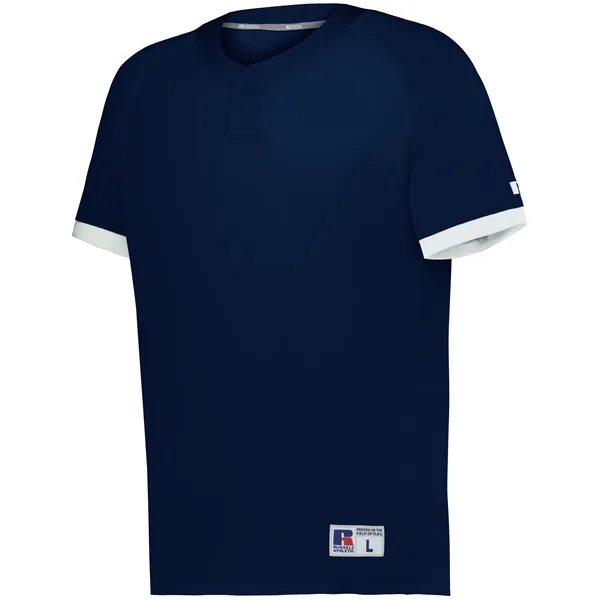 Youth baseball jersey with a hidden 2 button placket.... from ASI 37461 Augusta Sportswear