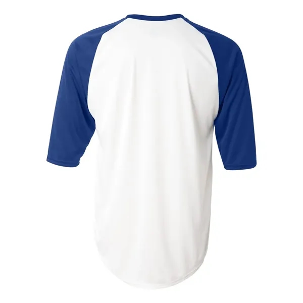 Three-quarter raglan sleeve baseball t-shirt... from ASI 84358 S&S Activewear
