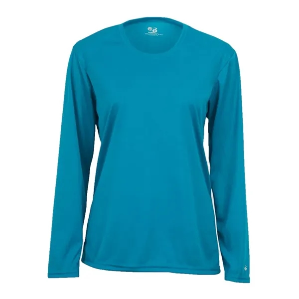 Women's long sleeve t-shirt with moisture management fabric. Blank product.... from ASI 84358 S&S Activewear