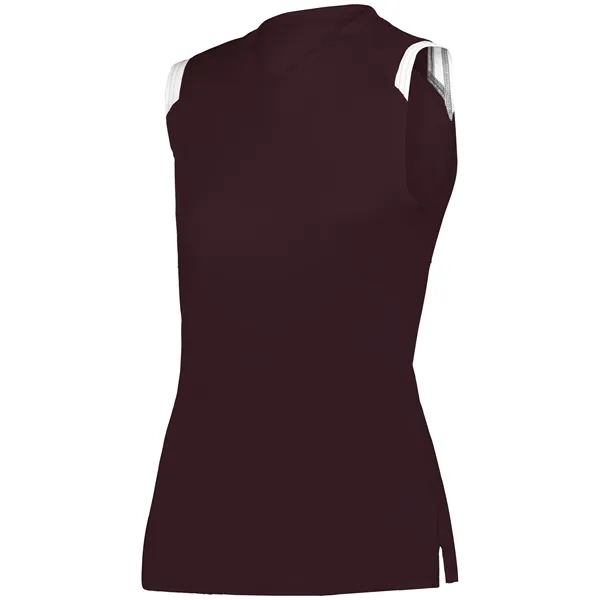 Girls V-neck sleeveless softball jersey.... from ASI 37461 Augusta Sportswear
