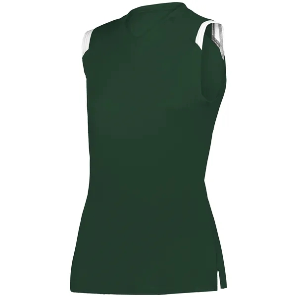 Girls V-neck sleeveless softball jersey.... from ASI 37461 Augusta Sportswear