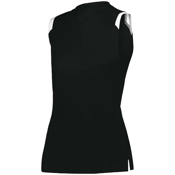 Girls V-neck sleeveless softball jersey.... from ASI 37461 Augusta Sportswear
