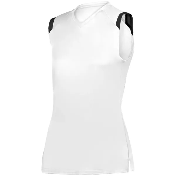 Girls V-neck sleeveless softball jersey.... from ASI 37461 Augusta Sportswear