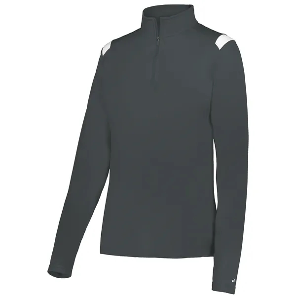 Lightweight ladies' 1/4 zip pullover.... from ASI 37461 Augusta Sportswear / Badger Sport Badger Sportswear Badger Sportswear Div. of Founder Sport Group