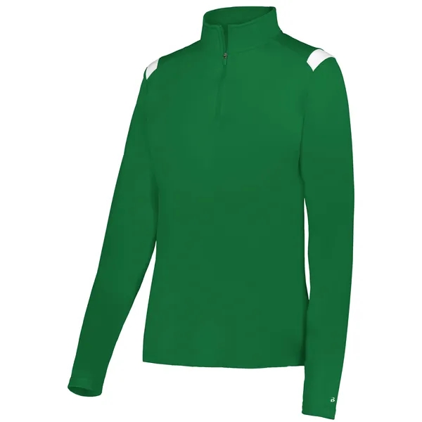 Lightweight ladies' 1/4 zip pullover.... from ASI 37461 Augusta Sportswear / Badger Sport Badger Sportswear Badger Sportswear Div. of Founder Sport Group