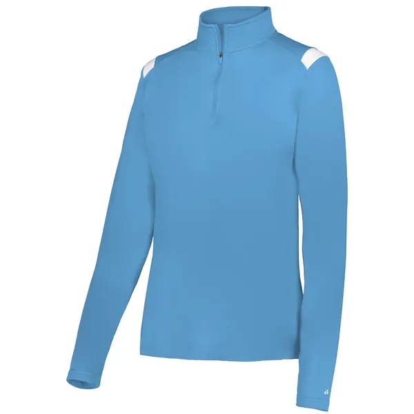 Lightweight ladies' 1/4 zip pullover.... from ASI 37461 Augusta Sportswear / Badger Sport Badger Sportswear Badger Sportswear Div. of Founder Sport Group