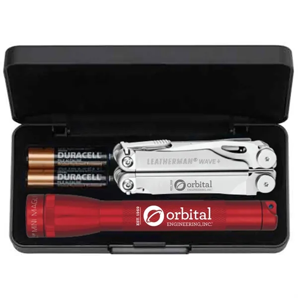 Gift set with MagLite flashlight, two AA batteries and multifunctional tool... from ASI 46170 Compass Industries Inc