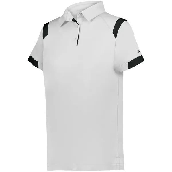 Ladies' On The Rise Polo with a 3 button placket.... from ASI 37461 Augusta Sportswear / Badger Sport Badger Sportswear Badger Sportswear Div. of Founder Sport Group