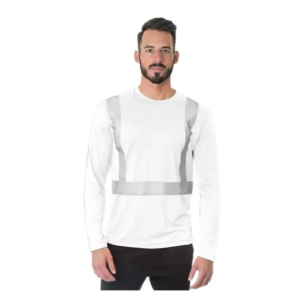 Bayside Hi-Visibility Long Sleeve Performance T-Shirt - S...... from ASI 84358 S&S Activewear