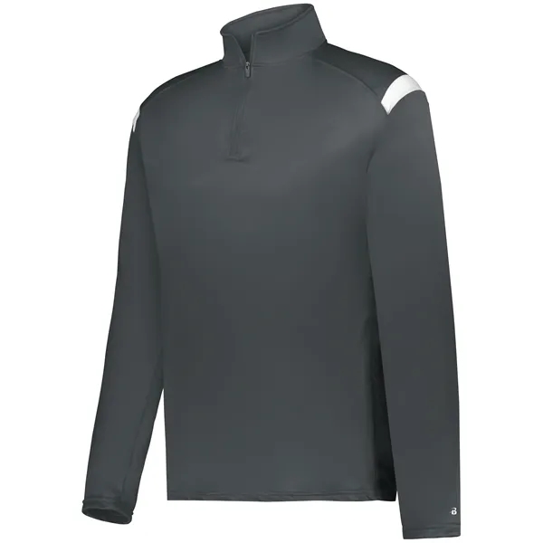 Adult moisture wicking 1/4 zip pullover.... from ASI 37461 Augusta Sportswear / Badger Sport