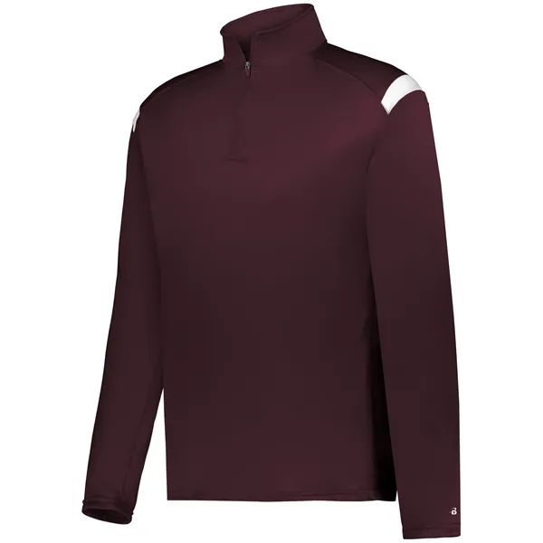 Adult moisture wicking 1/4 zip pullover.... from ASI 37461 Augusta Sportswear / Badger Sport