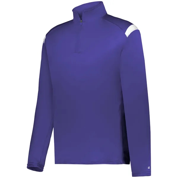 Adult moisture wicking 1/4 zip pullover.... from ASI 37461 Augusta Sportswear / Badger Sport