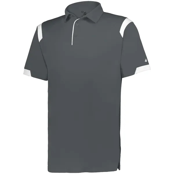 Adult On The Rise Polo with a 3 button placket.... from ASI 37461 Augusta Sportswear / Badger Sport Badger Sportswear Badger Sportswear Div. of Founder Sport Group