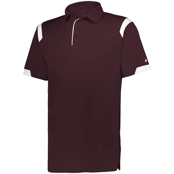 Adult On The Rise Polo with a 3 button placket.... from ASI 37461 Augusta Sportswear / Badger Sport Badger Sportswear Badger Sportswear Div. of Founder Sport Group