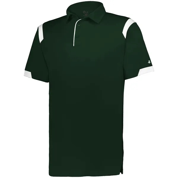 Adult On The Rise Polo with a 3 button placket.... from ASI 37461 Augusta Sportswear / Badger Sport Badger Sportswear Badger Sportswear Div. of Founder Sport Group