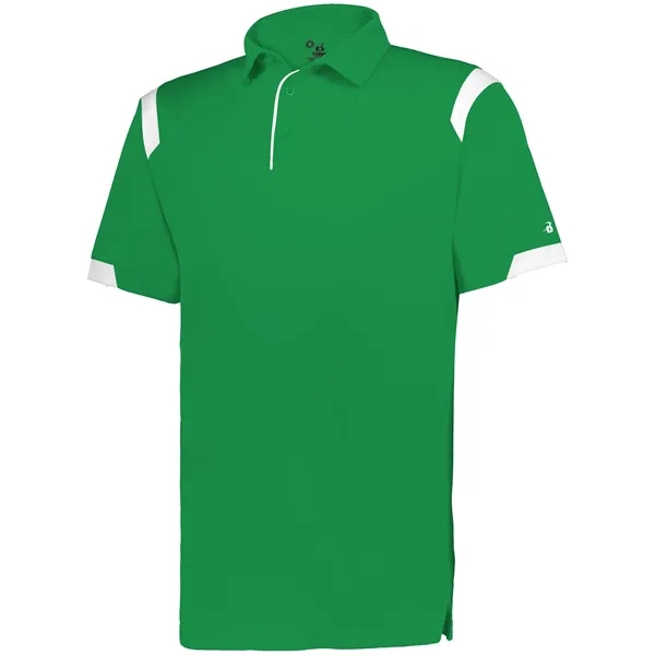 Adult On The Rise Polo with a 3 button placket.... from ASI 37461 Augusta Sportswear / Badger Sport Badger Sportswear Badger Sportswear Div. of Founder Sport Group
