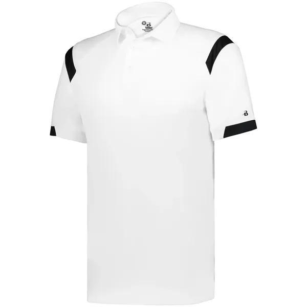 Adult On The Rise Polo with a 3 button placket.... from ASI 37461 Augusta Sportswear / Badger Sport Badger Sportswear Badger Sportswear Div. of Founder Sport Group