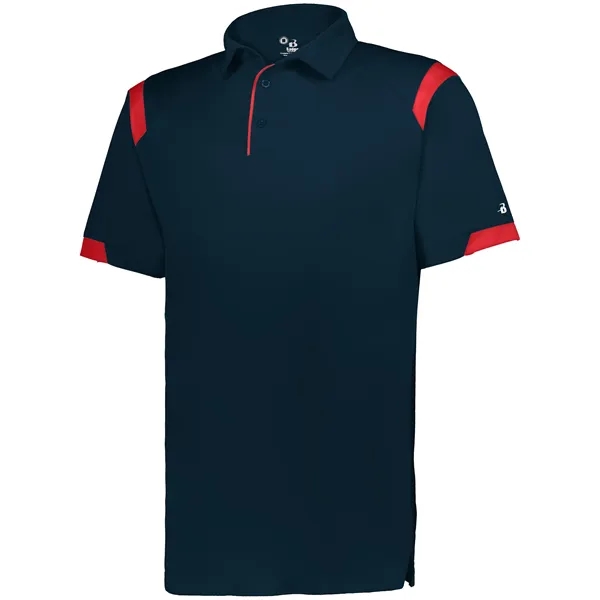 Adult On The Rise Polo with a 3 button placket.... from ASI 37461 Augusta Sportswear / Badger Sport Badger Sportswear Badger Sportswear Div. of Founder Sport Group