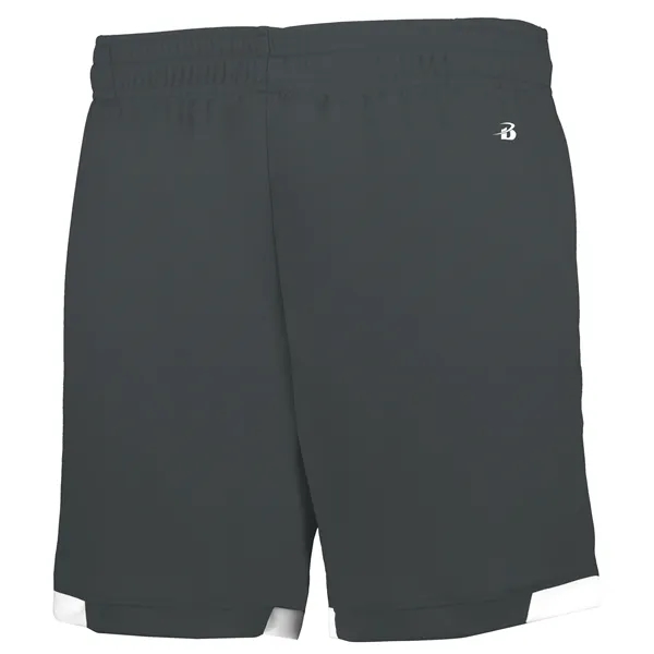 Adult moisture wicking shorts with side pockets, 6" inseam.... from ASI 37461 Augusta Sportswear / Badger Sport Badger Sportswear Badger Sportswear Div. of Founder Sport Group