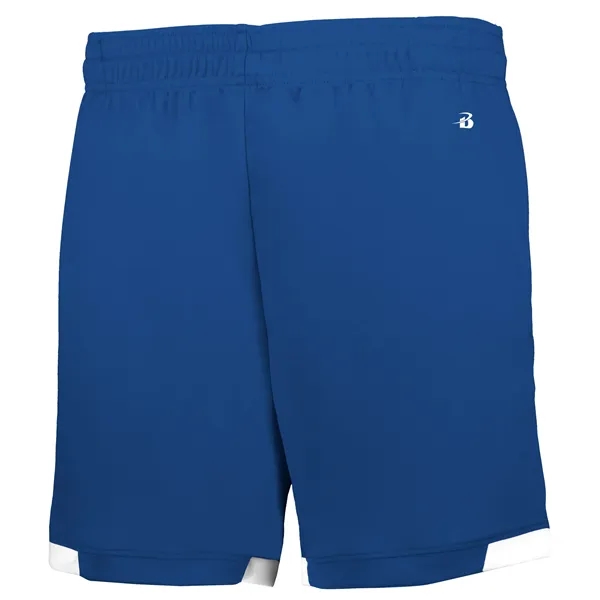 Adult moisture wicking shorts with side pockets, 6" inseam.... from ASI 37461 Augusta Sportswear / Badger Sport Badger Sportswear Badger Sportswear Div. of Founder Sport Group