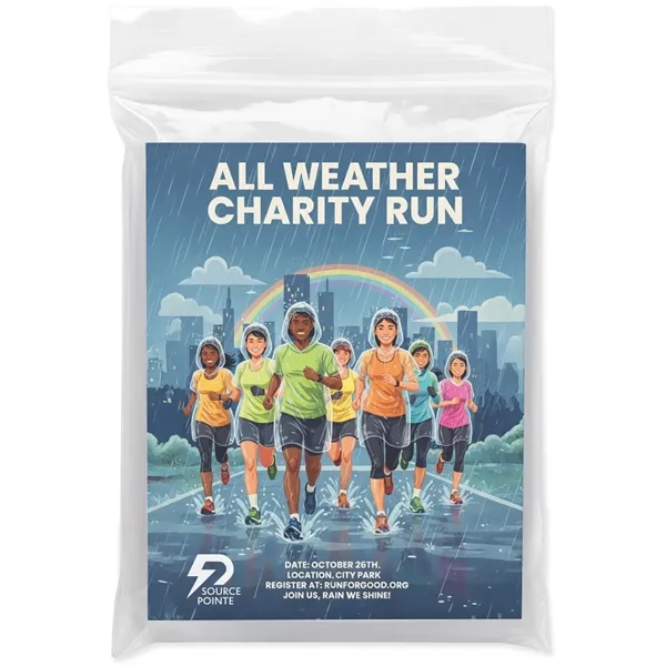 Rain poncho in reclosable ziplock bag.... from ASI 54100 Fields Manufacturing Inc