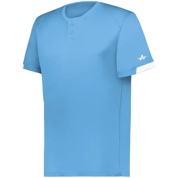 Youth moisture wicking two button baseball jersey.... from ASI 37461 Augusta Sportswear