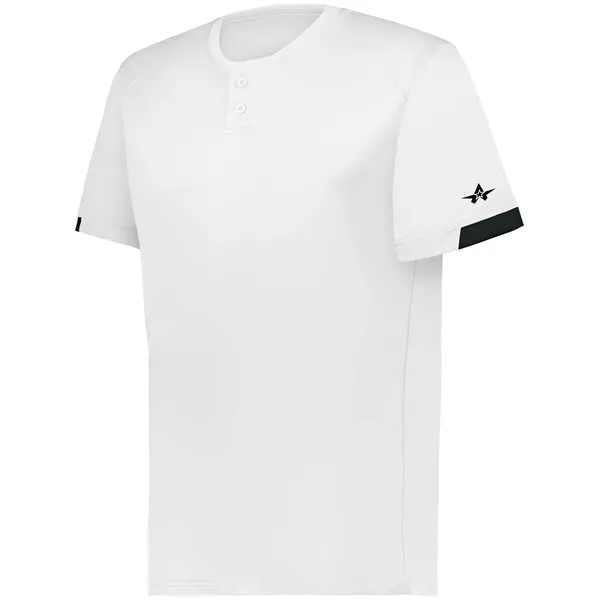 Youth moisture wicking two button baseball jersey.... from ASI 37461 Augusta Sportswear