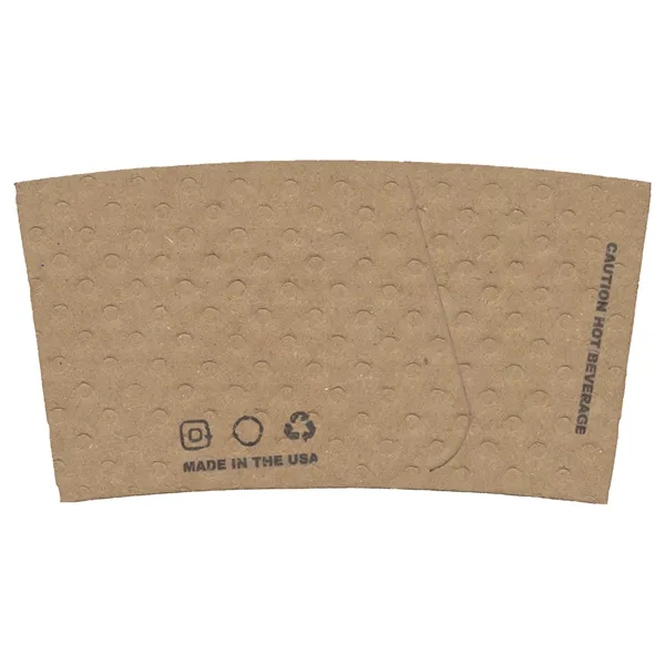 4.74" x 2.55" beverage sleeve made of Kraft paper.... from ASI 91880 Tranter Graphics Inc