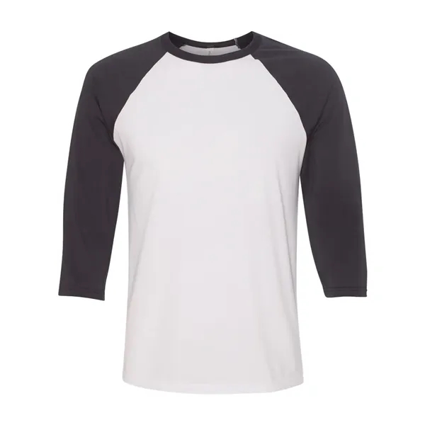 Unisex three-quarter sleeve baseball T-shirt with a retail fit, side seams,... from ASI 84358 S&S Activewear