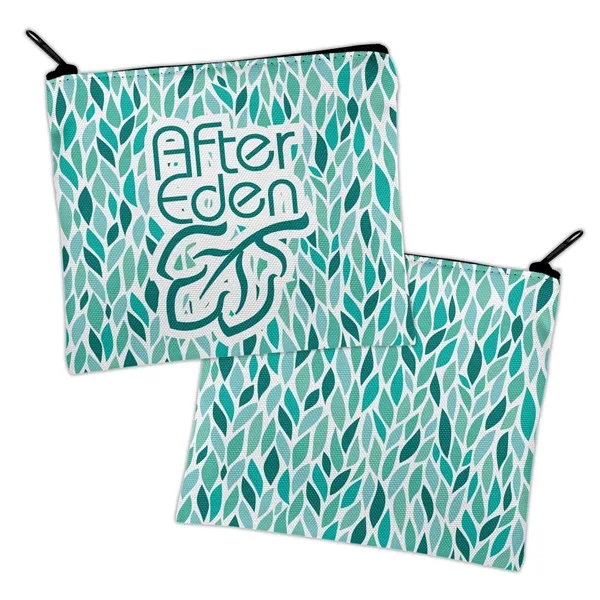 Travel zipper pouch made from 600D polyester available in three sizes.... from ASI 93987 Martini-Vispak Inc.