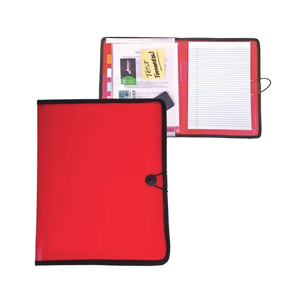 Full size padfolio with inside folder, CD/DVD pockets, business card sleeves,... from ASI 79530 Prime Line