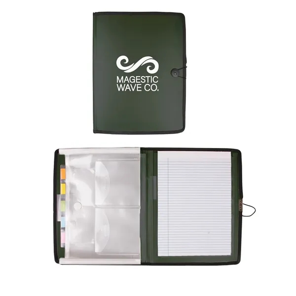 Full size padfolio with inside folder, CD/DVD pockets, business card sleeves,... from ASI 79530 Prime Line