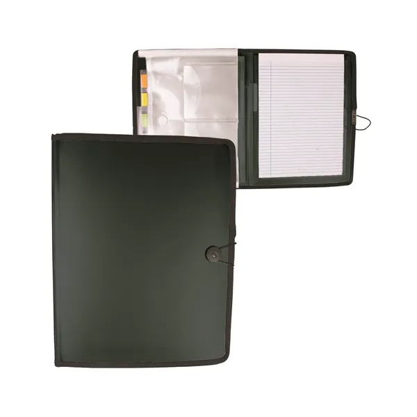 Full size padfolio with inside folder, CD/DVD pockets, business card sleeves,... from ASI 79530 Prime Line