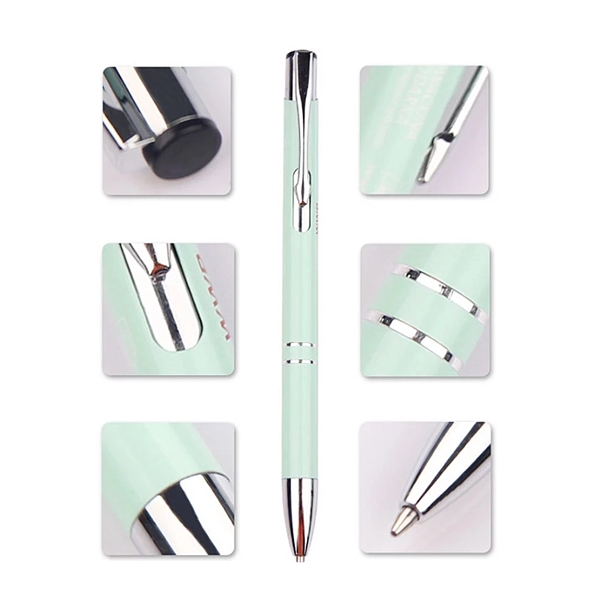 5.6" x .54" metal pen with standard blue ink and multiple... from ASI 37218 Athena Promo (tm)