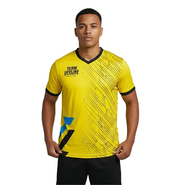 Lightweight V-neck tee with stretch comfort and breathable fabric, ideal for... from ASI 72657 Active Life Promo / Active Life Promo