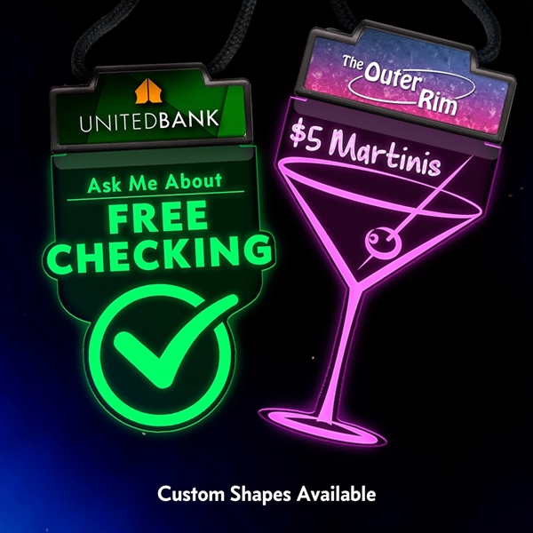 Your custom artwork laser-etched into a glowing acrylic badge. Micro USB... from ASI 39850 The Bentcil Company / Bentcils™