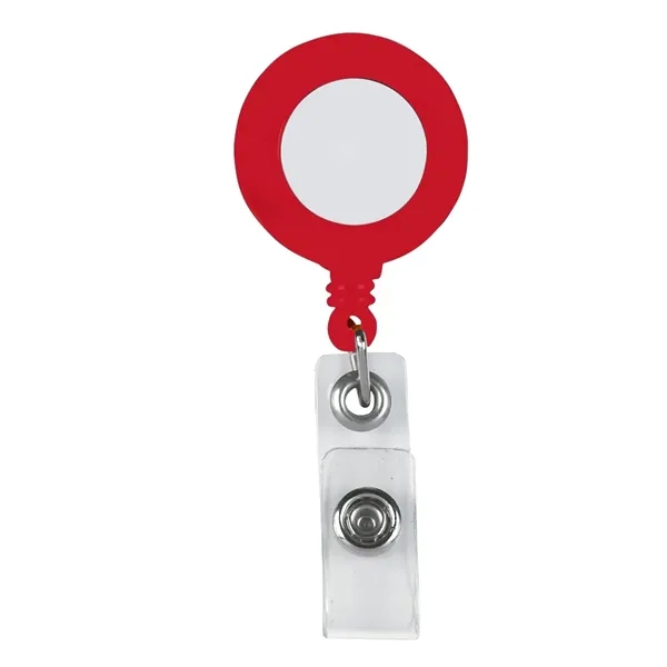 Badge holder with 24" retractable cord and white laminated label.... from ASI 61125 Hit Promotional Products / Hit®