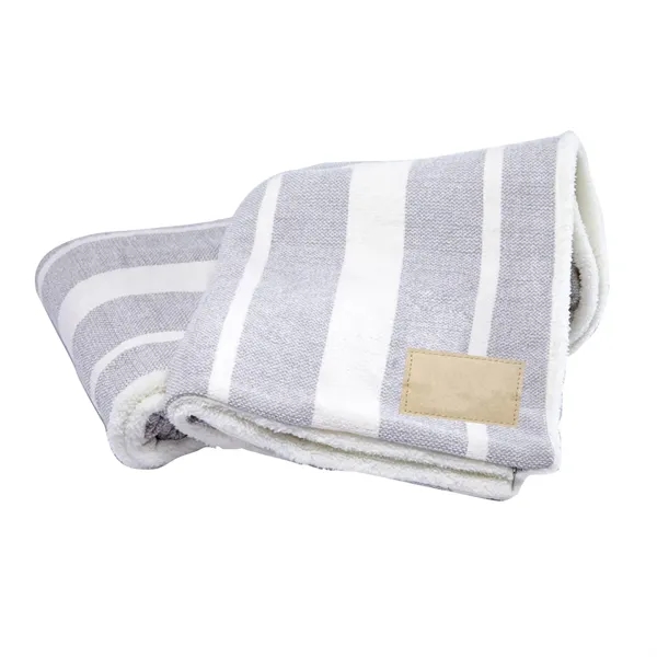 60" x 50" blanket with heavy knit material on one side,... from ASI 68507 The Magnet Group