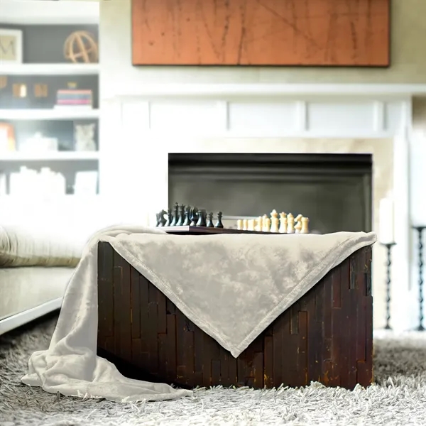 60" x 50" hypoallergenic anti-pill 100% polyester soft touch blanket.... from ASI 68507 The Magnet Group / The Bag Factory®