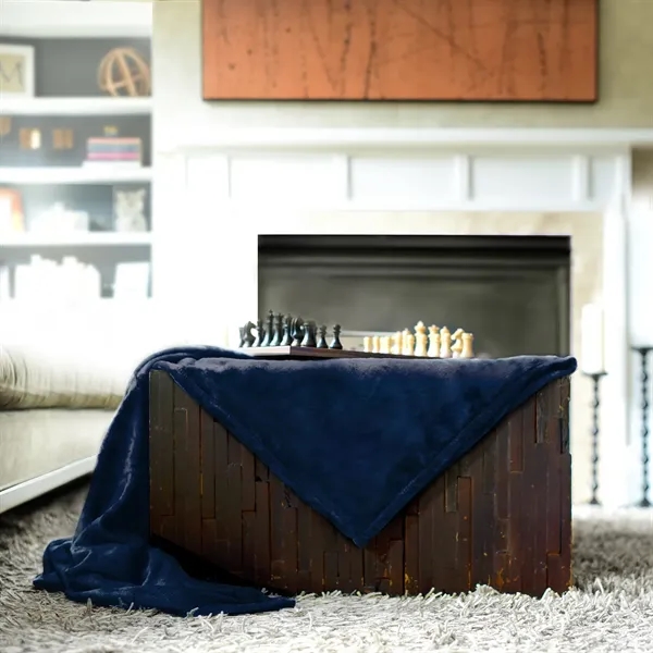 60" x 50" hypoallergenic anti-pill 100% polyester soft touch blanket.... from ASI 68507 The Magnet Group / The Bag Factory®