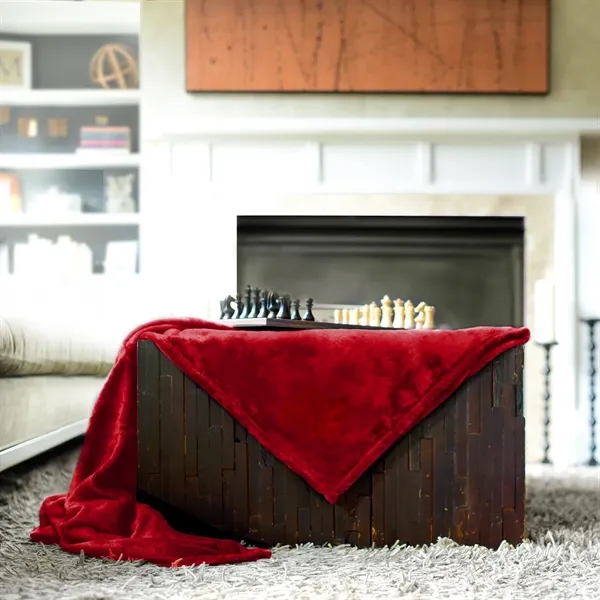 60" x 50" hypoallergenic anti-pill 100% polyester soft touch blanket.... from ASI 68507 The Magnet Group / The Bag Factory®