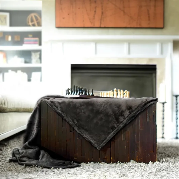 60" x 50" hypoallergenic anti-pill 100% polyester soft touch blanket.... from ASI 68507 The Magnet Group / The Bag Factory®