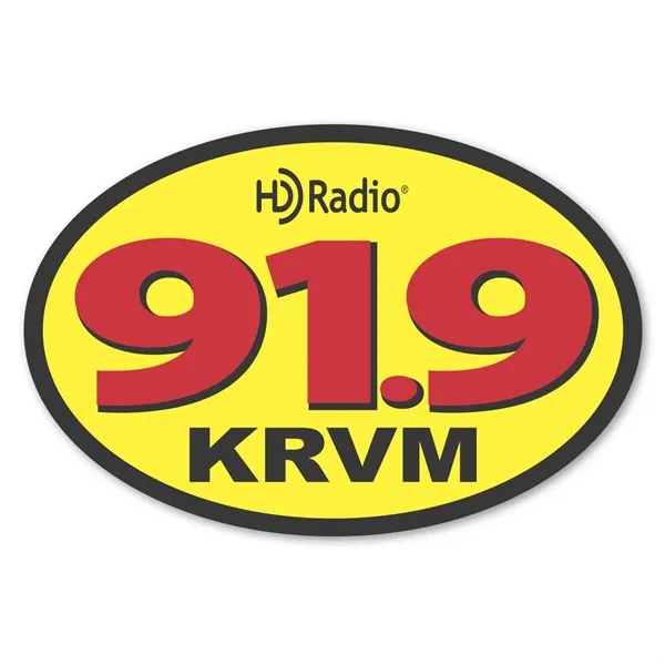 2" x 3" oval shaped label with permanent adhesive backing and... from ASI 68507 The Magnet Group / Magnet LLC™